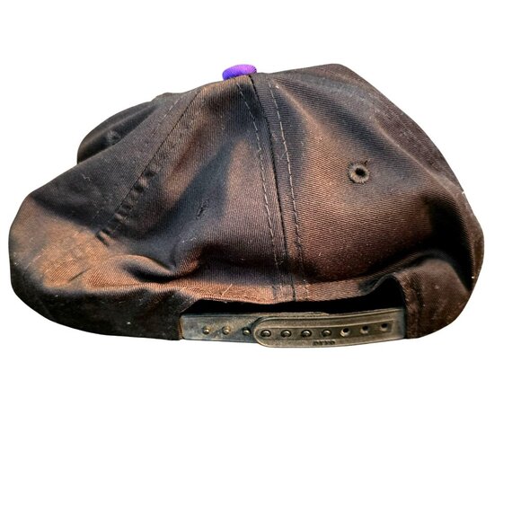 Vintage 1996 Rose Bowl Snapback Hat With Purple Brim & Embroidered Logo CM2092 - Picture 4 of 6